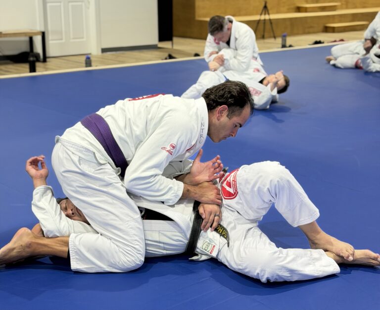 training bjj and self defense on class